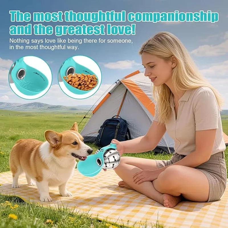 Gourde portable en inox pour animaux
